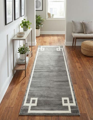 Jill Zarin Gray Uptown Lenox Hill Runner Rug
