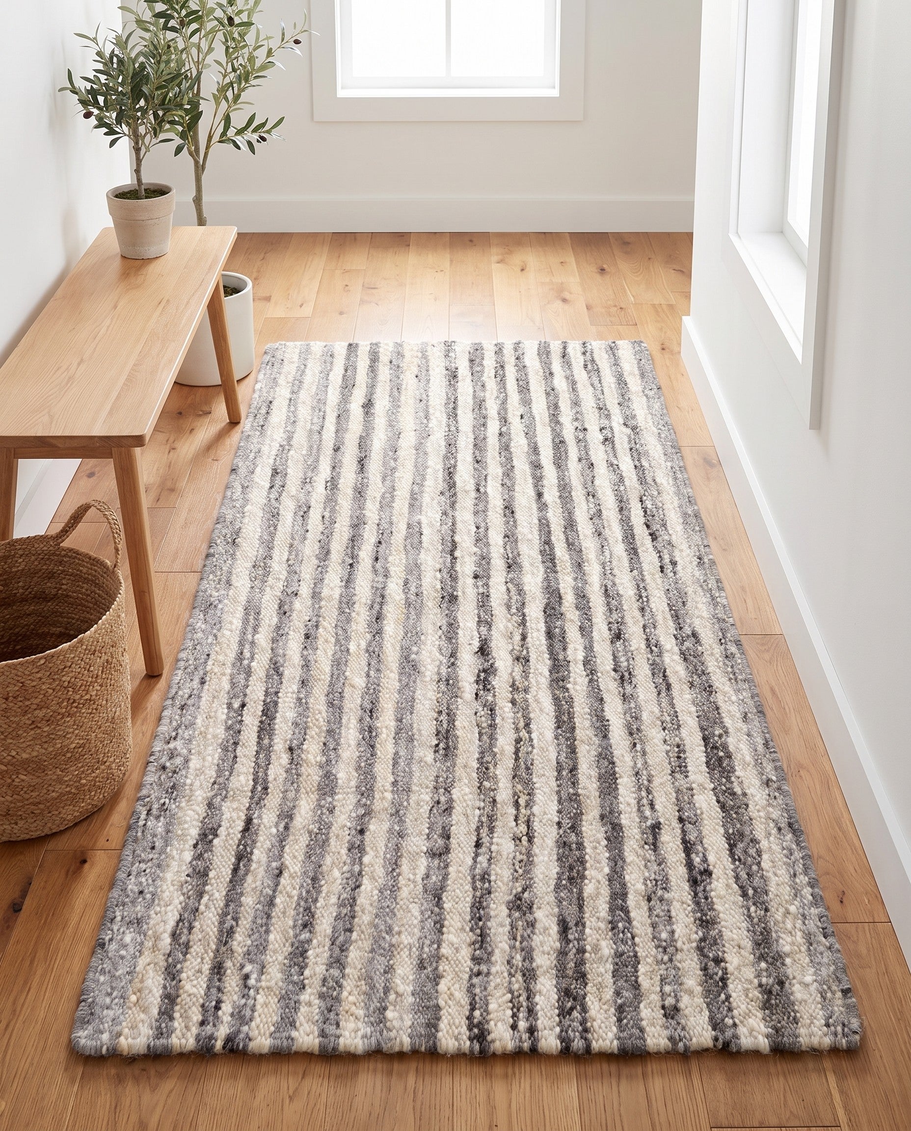 2' 11 x 5' 11 Hand Knotted Moroccan Wool Runner Rug