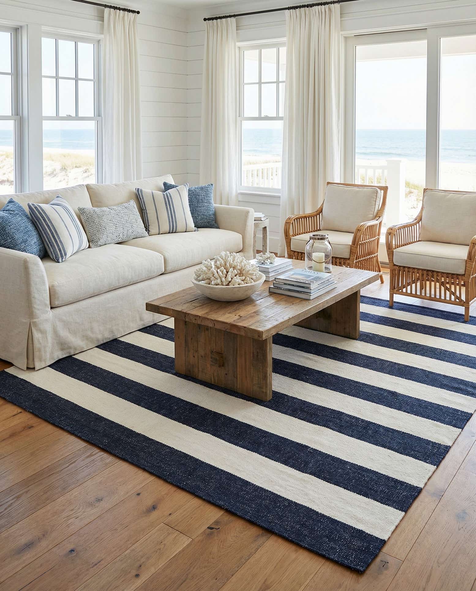 7' 10 x 10' Hand Woven Jill Zarin Hamptons Rug