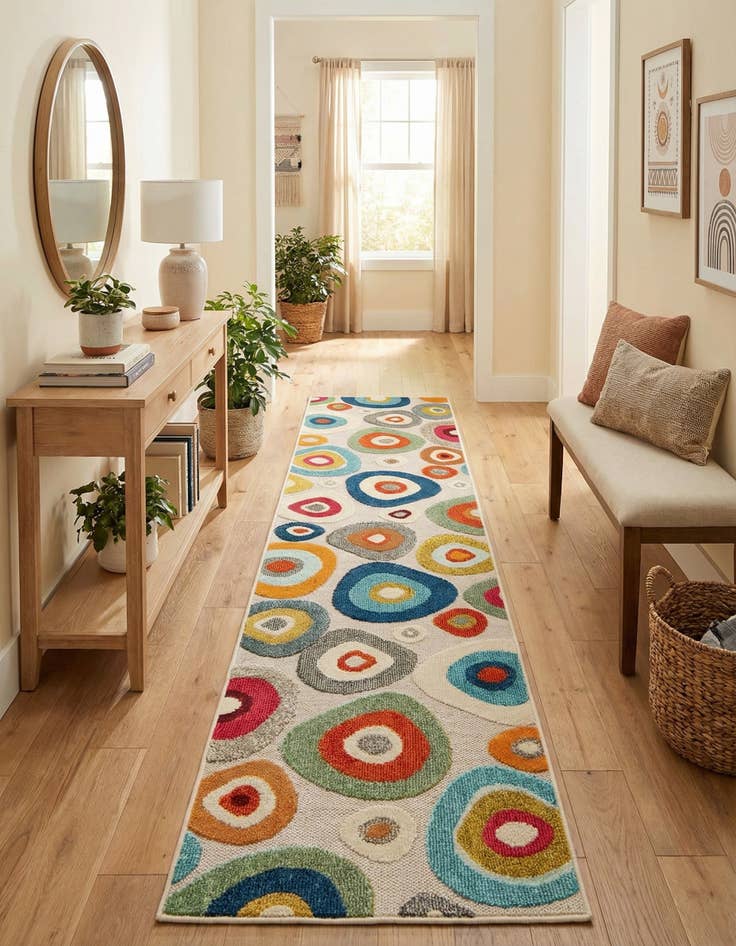 Detail image of 2' 7 x 10' Easy-Clean Casablanca Indoor / Outdoor Runner Rug