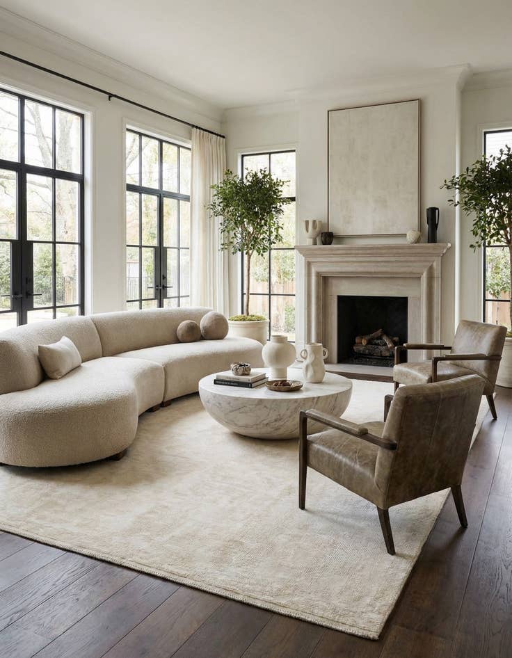 Detail image of 9' 1 x 12' 1  Hand Knotted Darya Wool Rug