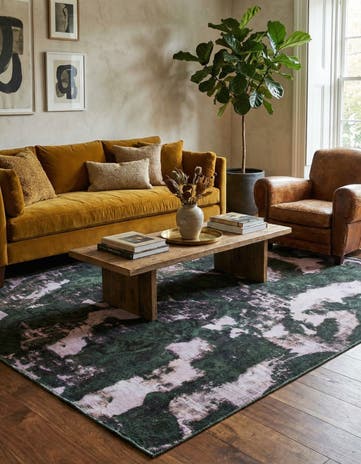 5' 3 x 6' 7 Hand Knotted Ultra Vintage Persian Wool Rug