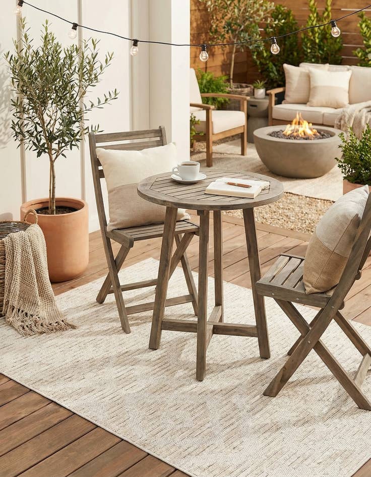 Detail image of 4' x 6'  Washable Sabrina Soto Indoor / Outdoor Rug