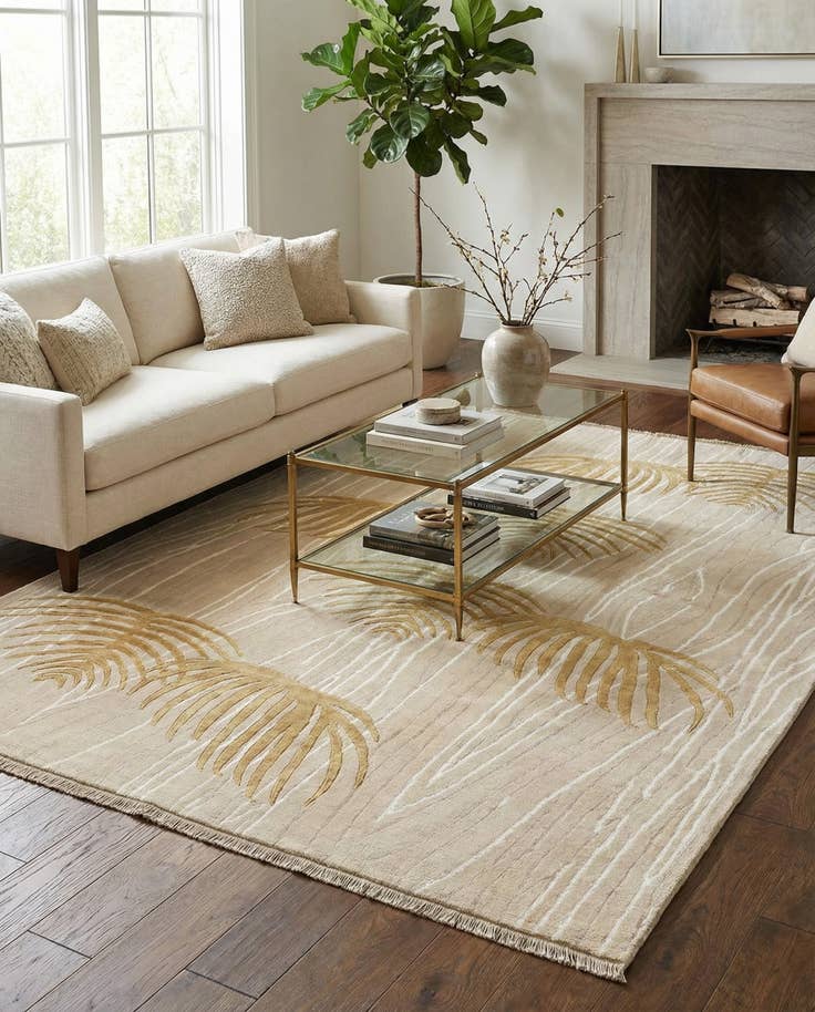 Detail image of 5' 7 x 7' 10 Hand Knotted Darya Wool Rug