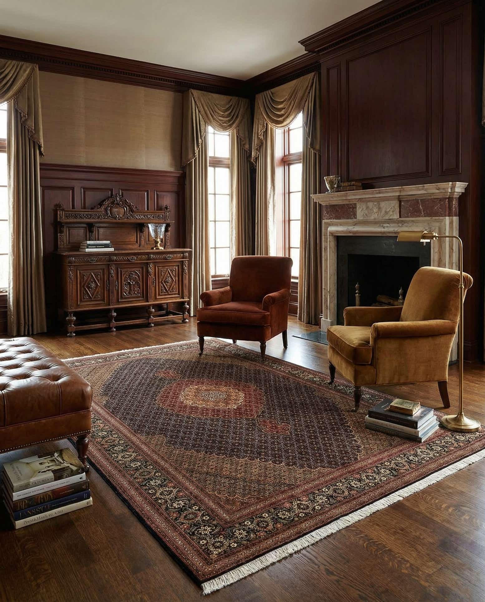 6' 8 x 10' Tabriz Mahi Rug