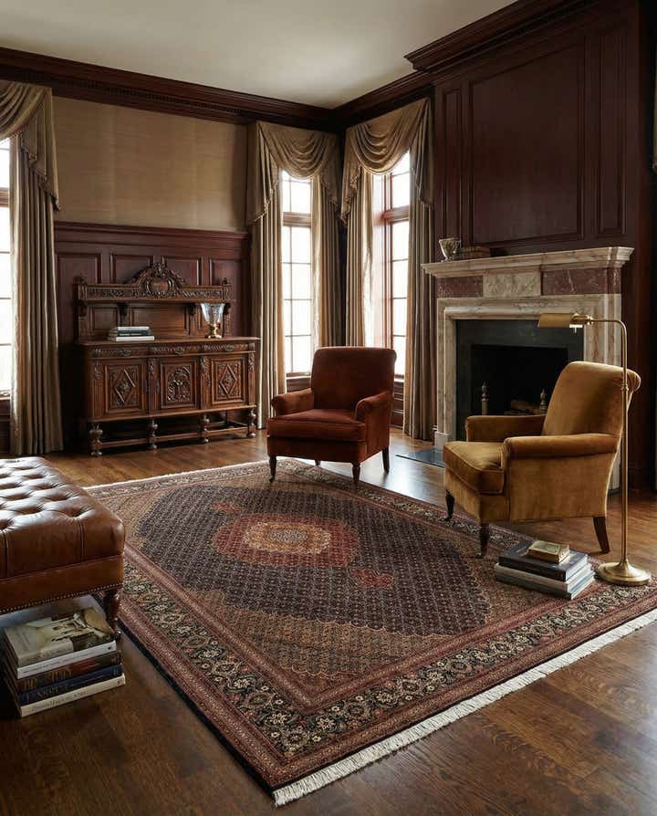 6' 8 x 10' Tabriz Mahi Rug