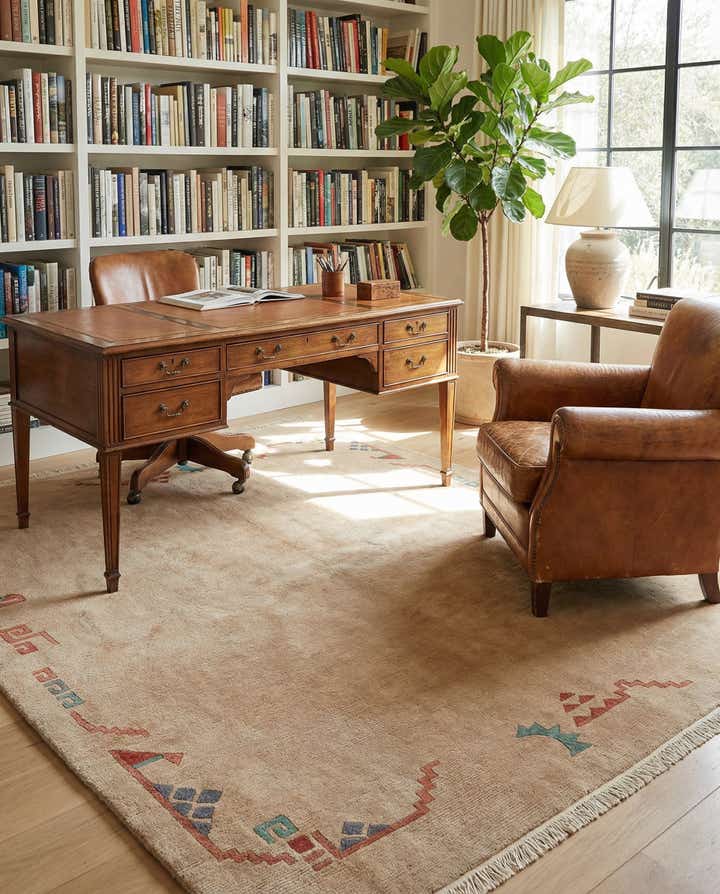 5' 9 x 7' 11 Hand Knotted Tibet Wool Rug