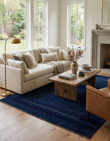 5' 10 x 8' Hand Knotted Gabbeh Wool Rug
