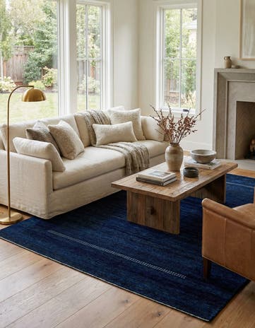 5' 10 x 8' Hand Knotted Gabbeh Wool Rug