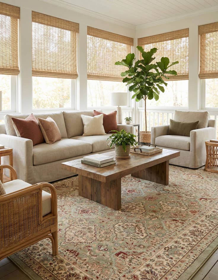 Detail image of 9' x 12' Classic Agra Rug