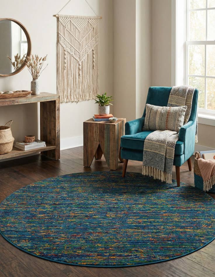 Detail image of  5' 3 x 5' 3 Calypso Round Rug