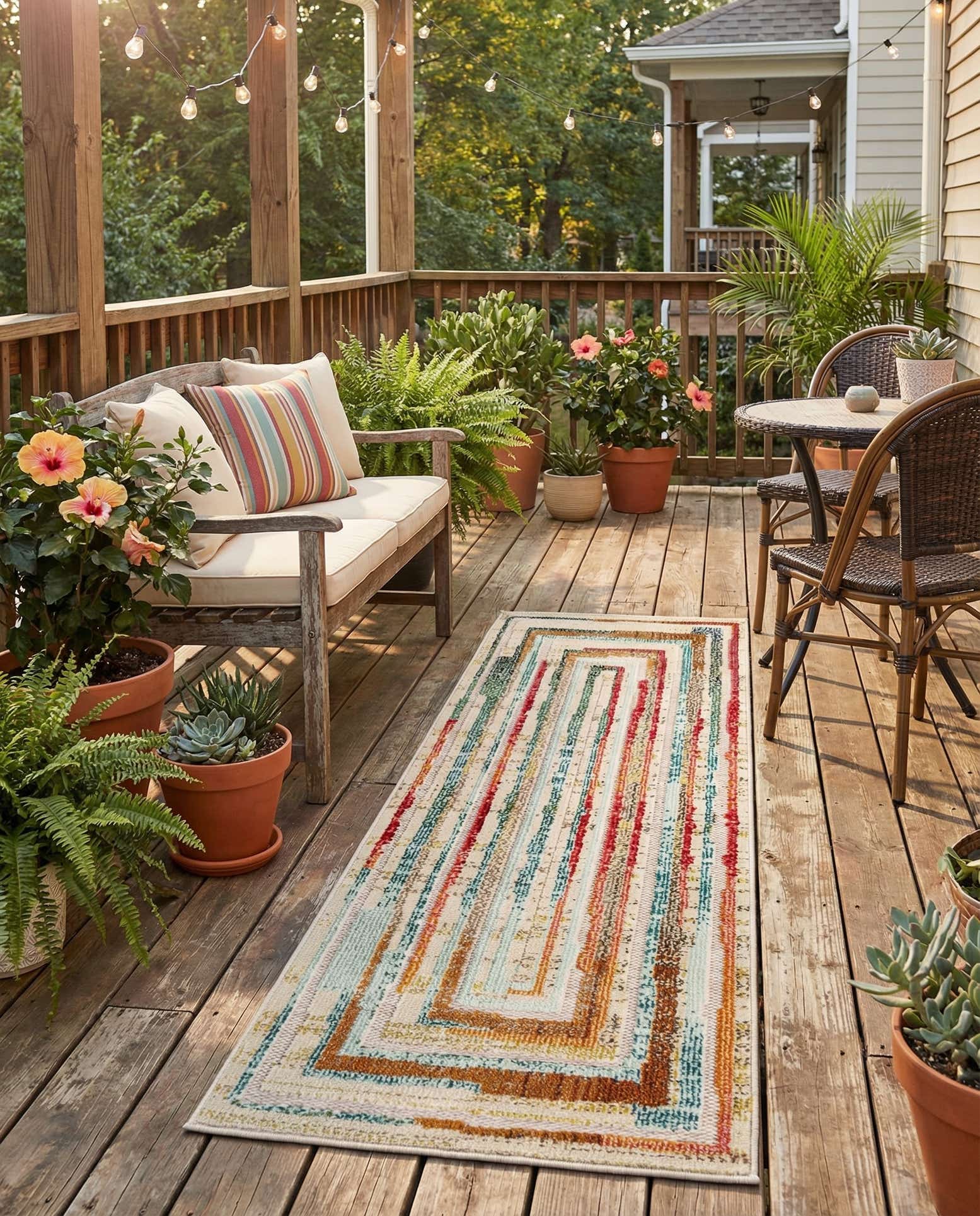 2' x 5' Easy-Clean Casablanca Indoor / Outdoor Runner Rug