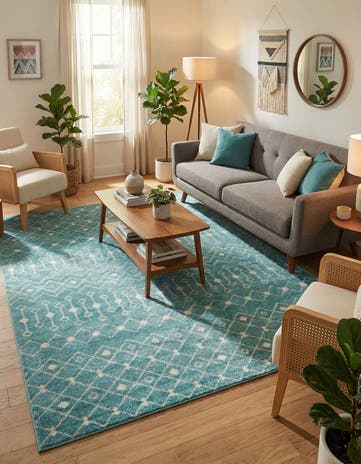 7' 10 x 10' Moroccan Trellis Rug