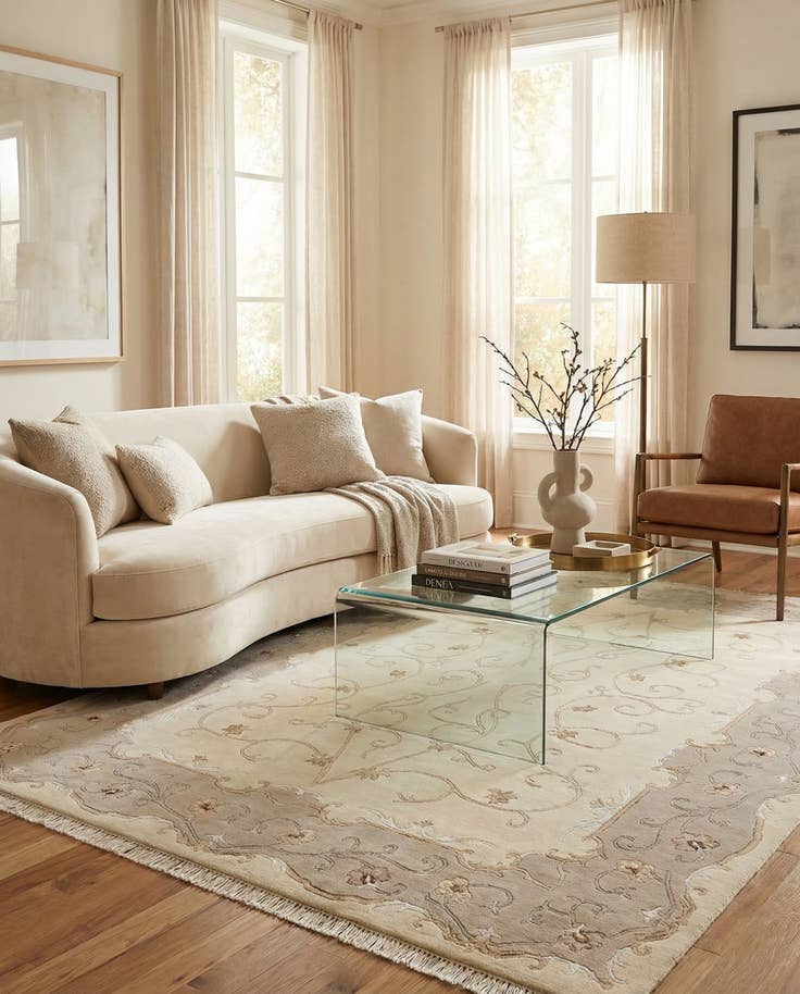 Detail image of 5' 9 x 7' 11 Hand Knotted Darya Rug