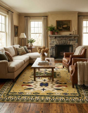 9' x 12' Heris Rug