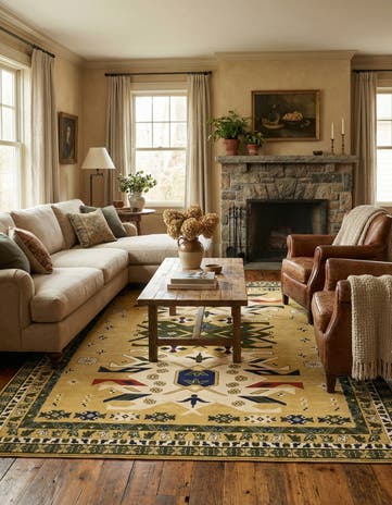 9' x 12' Heris Rug