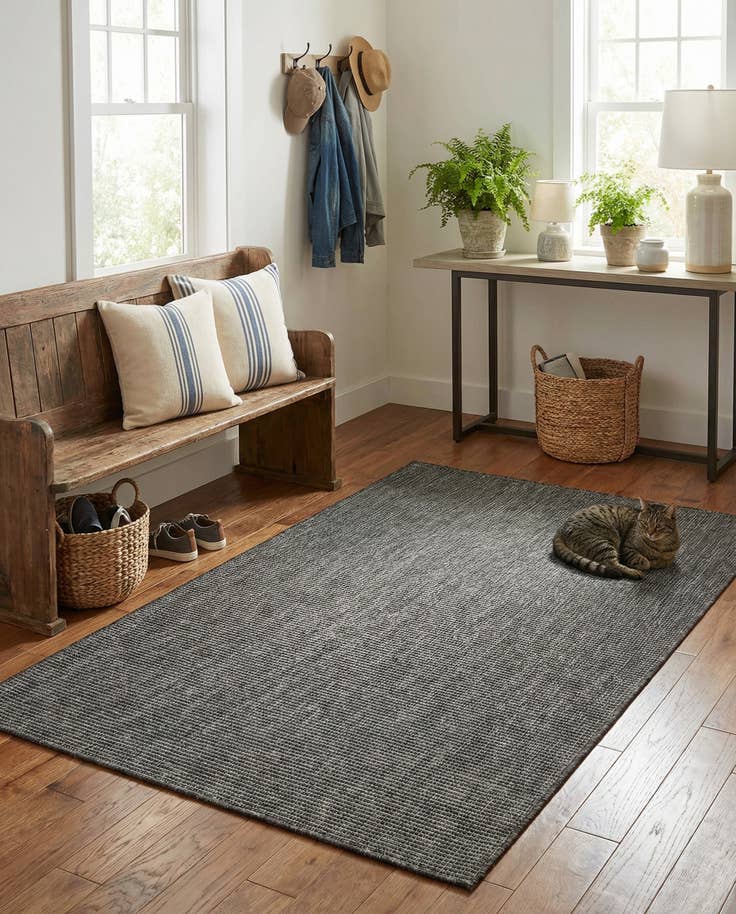 Detail image of 4' x 6' Easy-Clean Solid Indoor / Outdoor Rug