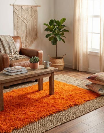 2' 4 x 4' 5 Hand Knotted Moroccan Wool Runner Rug