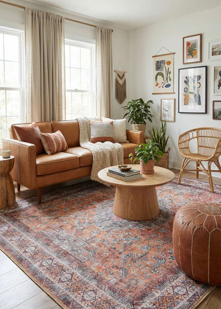 7' 10 x 7' 10 Washable Timeless Square Rug