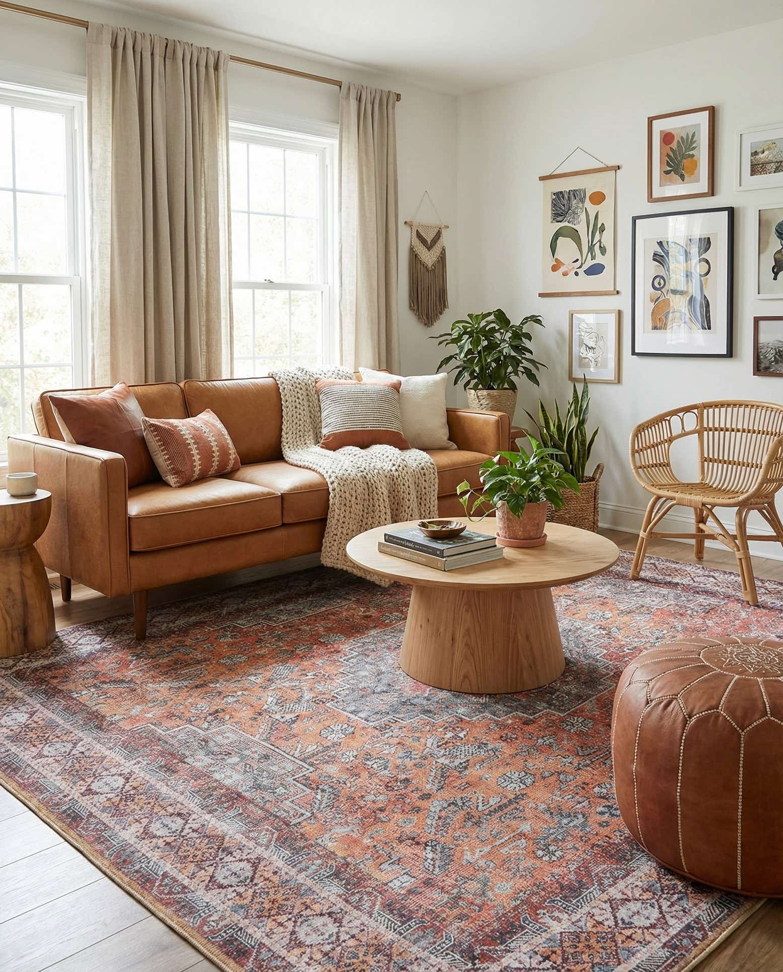 7' 10 x 7' 10 Washable Timeless Square Rug