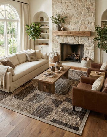 9' 3 x 11' 8 Hand Knotted Beni Marok Rug