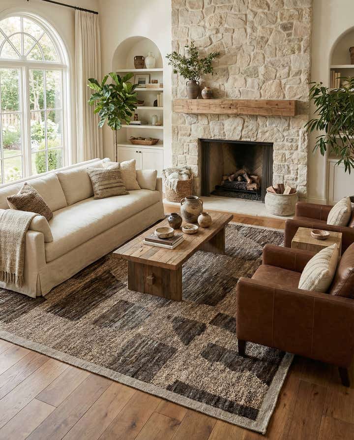 9' 3 x 11' 8 Hand Knotted Beni Marok Rug