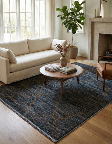 5' 10 x 8' 9 Hand Knotted Moroccan Wool Rug