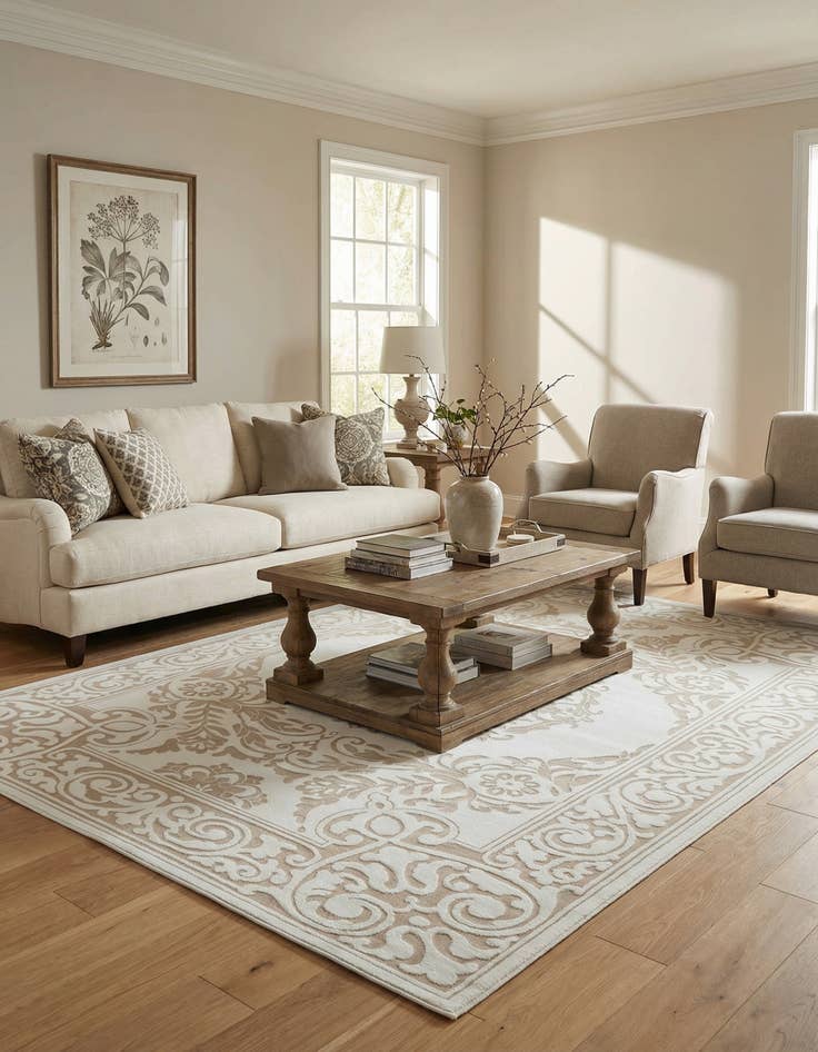 Detail image of 10' 8 x 14' Hermitage Rug