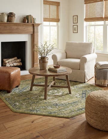 Green Charleston Octagon Rug