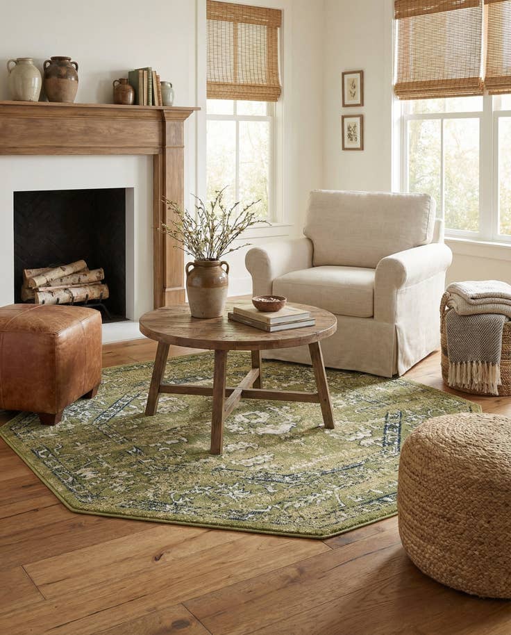 Detail image of 7' x 7' Charleston Octagon Rug