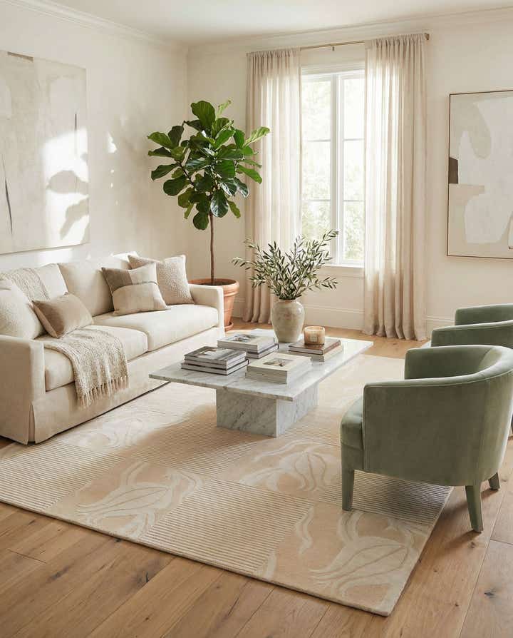 5' 7 x 8' Hand Knotted Darya Wool Rug