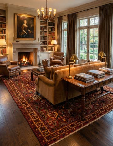 6' 6 x 9' 9 Hand Knotted Bachtiar Persian Wool Rug