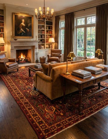 6' 6 x 9' 9 Hand Knotted Bachtiar Persian Wool Rug