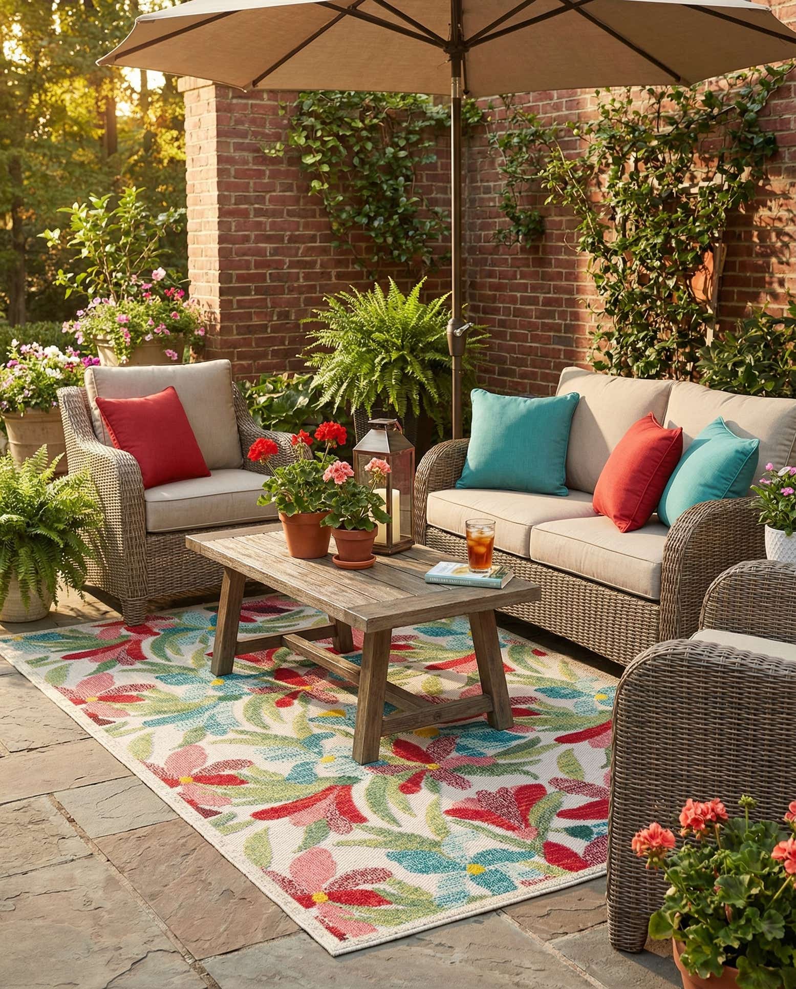 5' 3 x 8' Easy-Clean Casablanca Indoor / Outdoor Rug