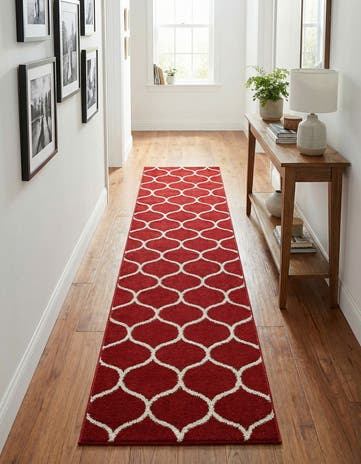 2' x 9' Lattice Frieze Runner Rug