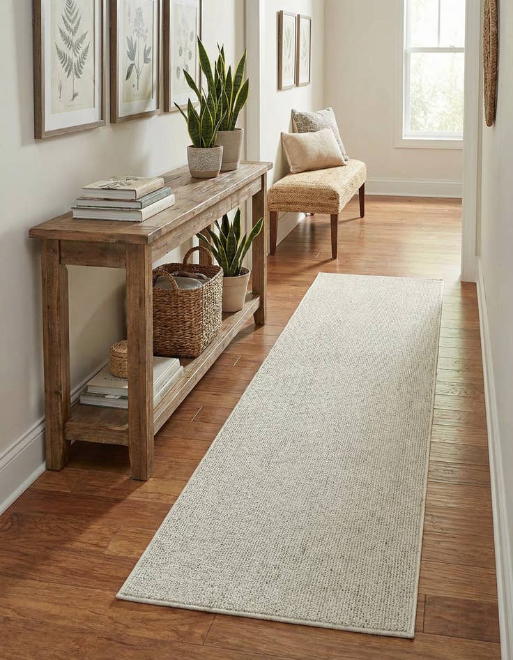 Detail image of 2' x 8' Easy-Clean Solid Indoor / Outdoor Runner Rug