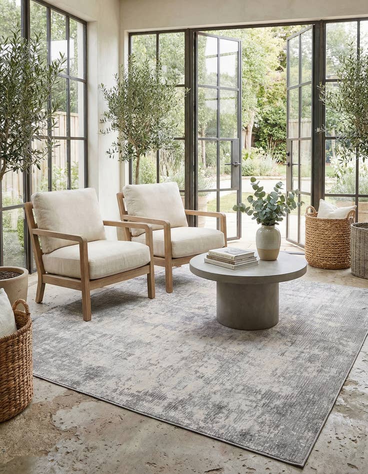 Detail image of  6' x 6' Caspian Square Rug