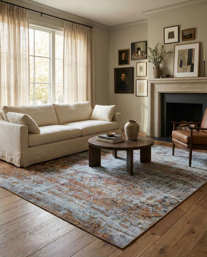 6' 9 x 9' Hand Knotted Ultra Vintage Persian Wool Rug