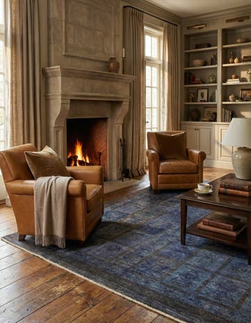 5' 6 x 8' 4 Hand Knotted Over-Dyed Ziegler Rug