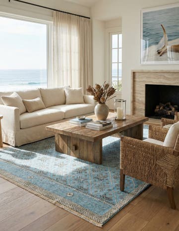 9' x 12' 4 Hand Knotted Darya Wool Rug