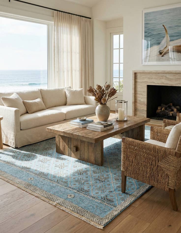 Detail image of 9' x 12' 4  Hand Knotted Darya Wool Rug