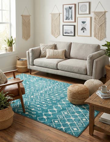5' 3 x 8' Moroccan Trellis Rug