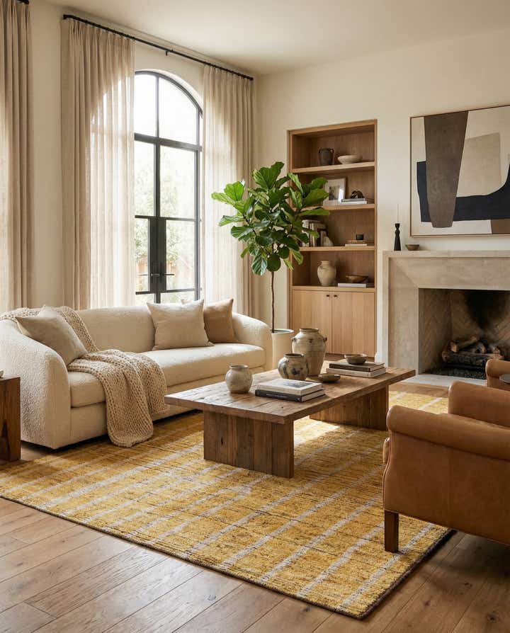 5' 6 x 7' 7 Hand Knotted Darya Wool Rug