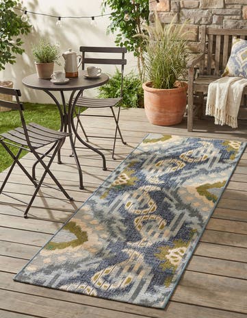 2' x 5' Easy-Clean Modern Indoor / Outdoor Runner Rug