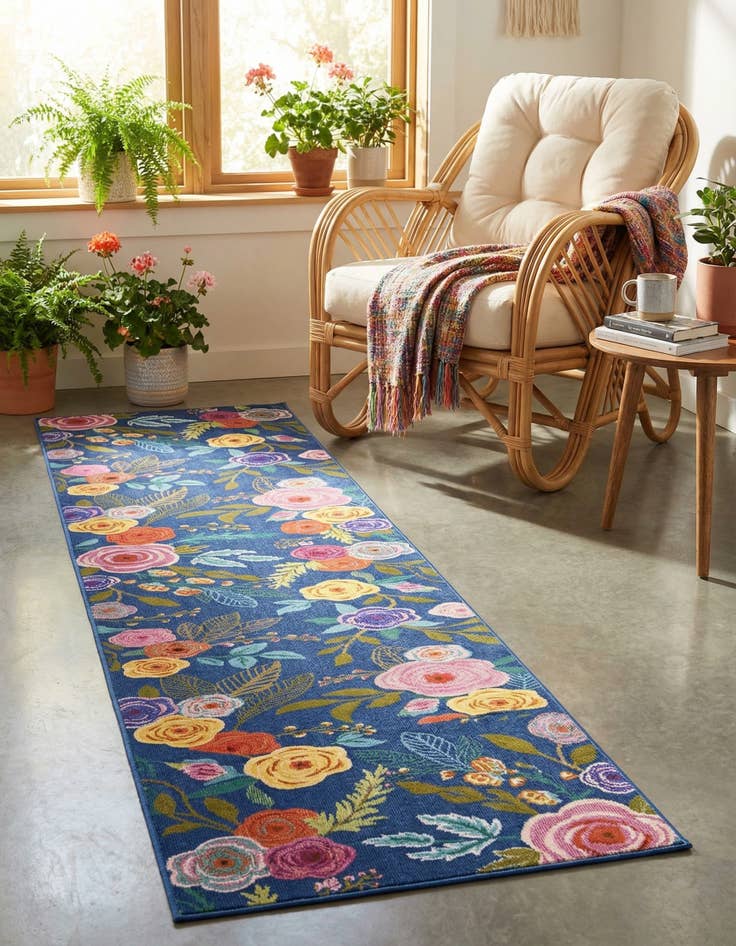 Detail image of 2' 7 x 10' Blossom Runner Rug