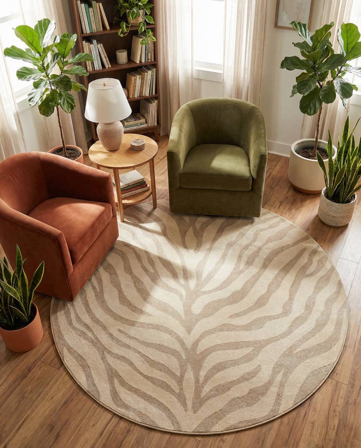 Detail image of 8' x 8' Contour Round Rug