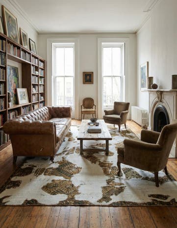 6' x 9' 2 Hand Knotted Ultra Vintage Persian Wool Rug