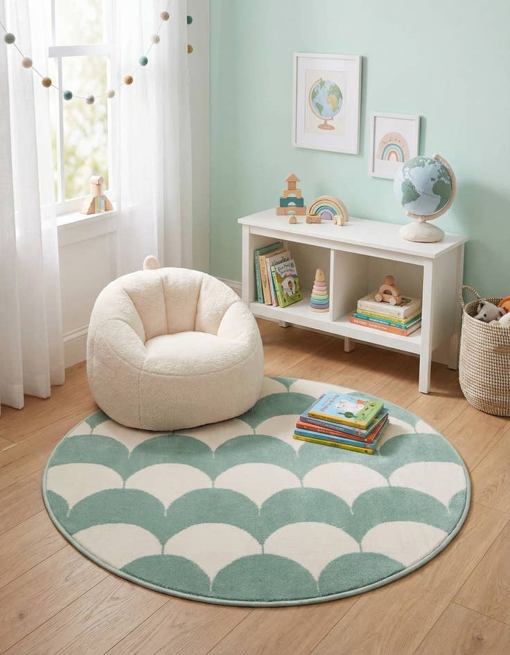 Detail image of 3' x 3' Whimsy Kids Round Rug
