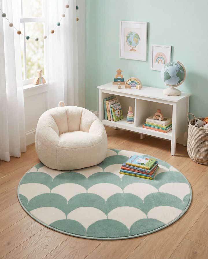 3' x 3' Whimsy Kids Round Rug