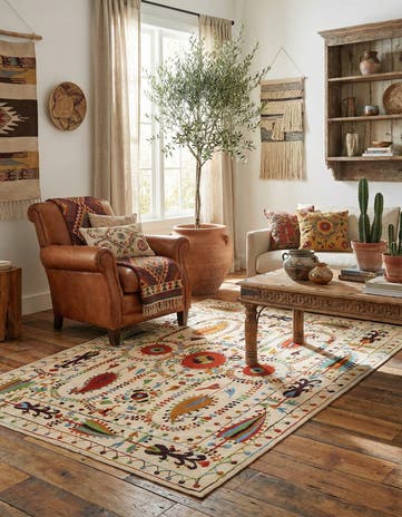 5' 9 x 7' 7 Hand Knotted Marok Kilim Rug